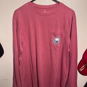 Men's Pink Long Sleeve Tee